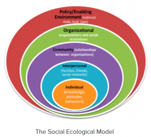 Figure. 1 Socioecological Model: Source: http://www.cdc.gov/violenceprevention/overview/social-ecologicalmodel.html