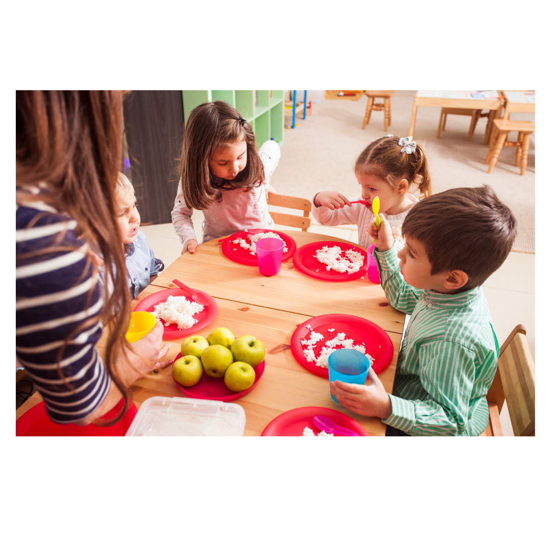 Children eating food