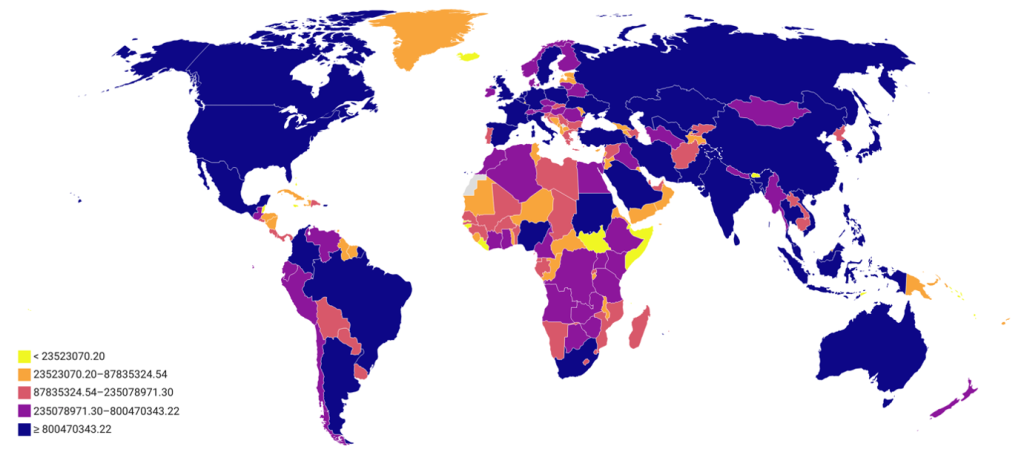 Figure 1: Economic burden of self-harm in people up to 24 years of age as assessed by value-of-life-years (VLYs).