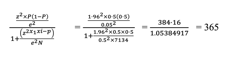 Data Collection Instrument​ Formula